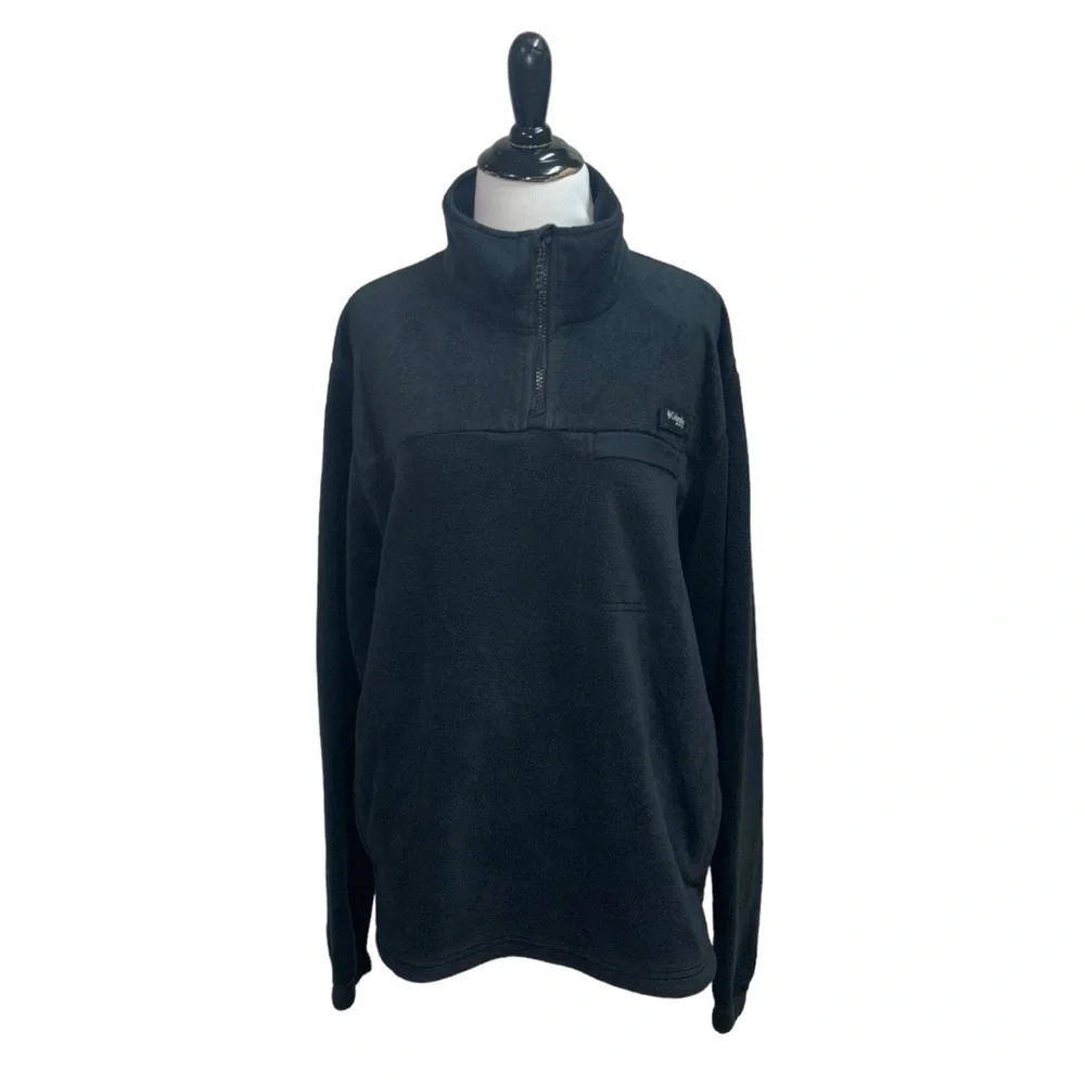Columbia PFG Men's M Medium 1/4 Zip Fleece Pullover Sweater Mockneck Camping